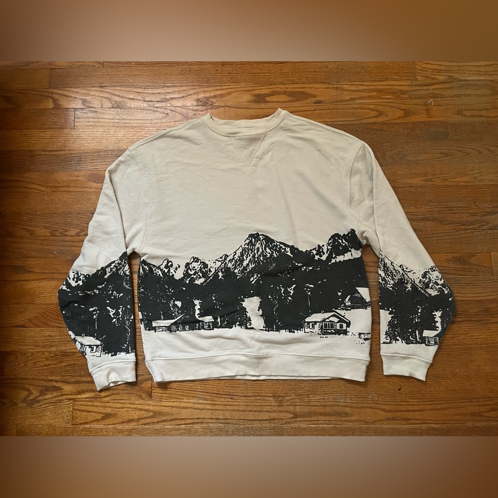 Free People oversized crew neck sweatshirt